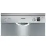 Bosch SMS25AI05E mosogatógép, ezüst-inox, 12 teríték, 48 db(a), 5 program, normál kosár, digitális kijelző, variospeed plus