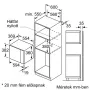 BFL553MS0 Beépítési méretrajz