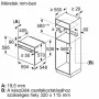 HBA573EB0 Beépítési méretrajz