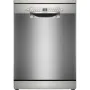 Bosch SMS2HVI02E mosogatógép, ezüst-inox, 14 teríték, 46 db(a), homeconnect, 5 program, vario evőeszköztartó polc, variospeed