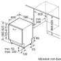 SBH4ECX21E Beépítési méretrajz