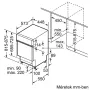 SPI2HKS58E Beépítési méretrajz