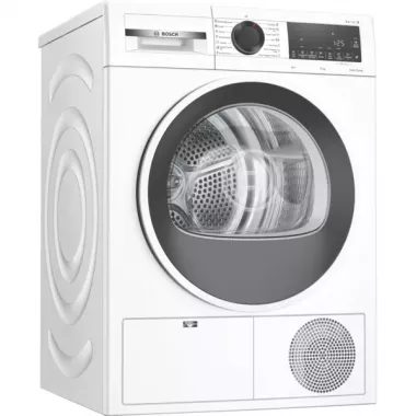 Bosch WQG24100BY hőszivattyús szárítógép 9 kg, a++, touchcontrol kijelző, easyclean, autodry, tolltöltet, sensitivedrying, féltöltet opció