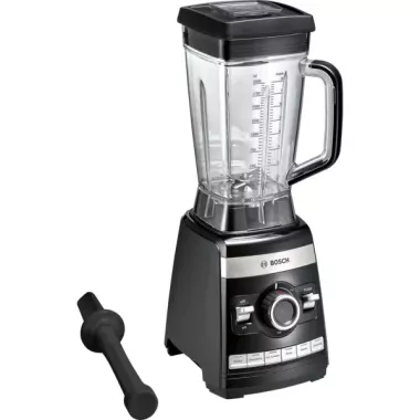 Bosch MMBH6P6B turmixgép, fekete, fokozatmentes, 2 l-es tritán turmixkehely, nemesacél pengék, 6 automata program, 1600 w