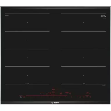 Bosch PXX675DC1E beépíthető indukciós főzőlap, 60 cm, flexinduction, komfortprofil, movemode, directselect, perfectfry, timer, quickstart, 7.4 kw