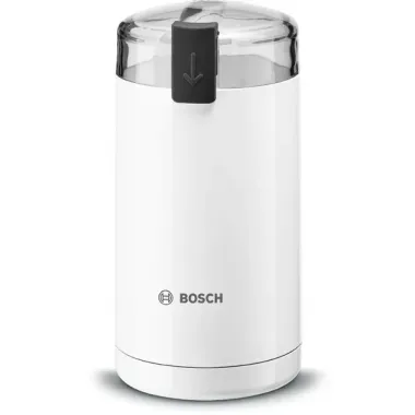 Bosch TSM6A011W kávédaráló, fehér, 75 g darálóedény kapacitás, rozsdamentes acél penge, 180 w