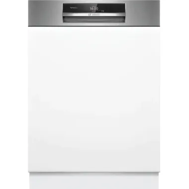 Bosch SMI8TCS01E beépíthető mosogatógép, 60 cm, kezelőpaneles, 14 teríték, perfectdry, homeconnect, 8 program, evőeszköztartó polc, 43db(a)