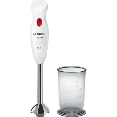 Bosch MSM24100 botmixer, fehér, rozsdamentes acél quattroblade, nemesacél keverőszár, 400 w