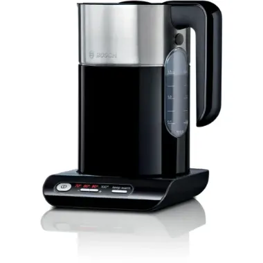 Bosch TWK8613P vízforraló, fekete, 1,7 liter, melegentartó funkció, 2400 w