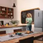 Gorenje NRK6192AS4 alulfagyasztós kombinált hűtőszekrény, szürke, nofrost, 186 cm, 207/97 l, multiflow, fastfreeze, freshzone, crispzone