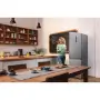 Gorenje NRK6202AXL4 alulfagyasztós kombinált hűtőszekrény, ezüst metál, nofrost, 200 cm, 235/96 l, ionair + multiflow