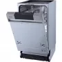 Gorenje GI520E15X beépíthető mosogatógép, 45 cm, kezelőpaneles, 9 teríték, normál kosár, 5 program, gyorsprogram, aquastop, 47 db(a)