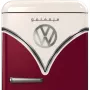 Gorenje OBRB615DR VW Retro Bulli hűtőszekrény, bordó, 152.5 cm, 225/22 l, belső fagyasztórekesz, frostless, freshzone, gyorshűtés, led világítás