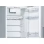 Bosch KGV36VLEAS alulfagyasztós kombinált hűtőszekrény, szálcsiszolt acél színű, 186 cm, 214/94 l, lowfrost, vitafresh, easyaccess polc, gyorsfagyasztás
