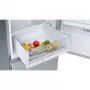 Bosch KGV36VLEAS alulfagyasztós kombinált hűtőszekrény, szálcsiszolt acél színű, 186 cm, 214/94 l, lowfrost, vitafresh, easyaccess polc, gyorsfagyasztás