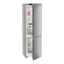 Liebherr KGNsd 57Vc03  alulfagyasztós kombinált hűtőszekrény, ezüst, 201,5 cm, nofrost, duocooling, érintővezérlés, powercooling, easyfresh, led