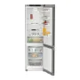 Liebherr KGNsd 57Vc03  alulfagyasztós kombinált hűtőszekrény, ezüst, 201,5 cm, nofrost, duocooling, érintővezérlés, powercooling, easyfresh, led