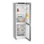 Liebherr KGNsf 52Vd03 alulfagyasztós kombinált hűtőszekrény, ezüst, 185,5 cm, nofrost, duocooling, érintővezérlés, powercooling, easyfresh, led