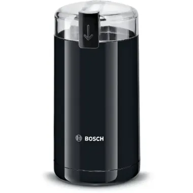 Bosch TSM6A013B kávédaráló, fekete, 75 g darálóedény kapacitás, rozsdamentes acél penge, 180 w